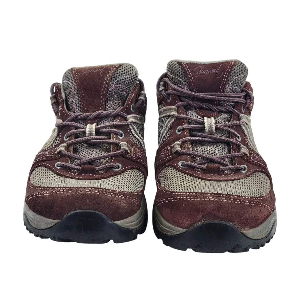 Garmont Amica Women's Brown Suede Mesh Trail Hiking Shoes Vibram‎ Soles US 8.5